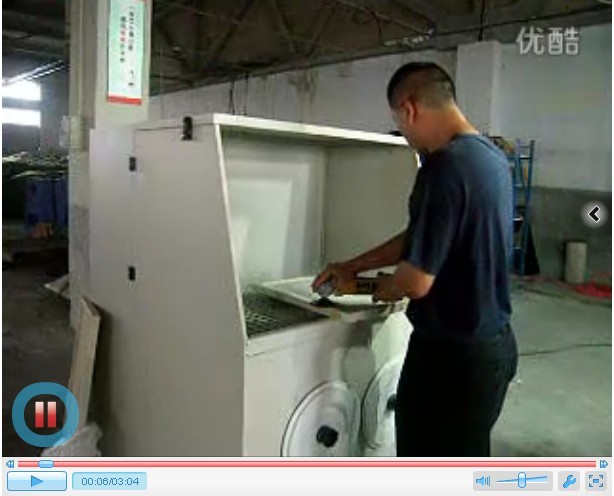 路博打磨工作臺(tái) 打磨粉塵處理器視頻