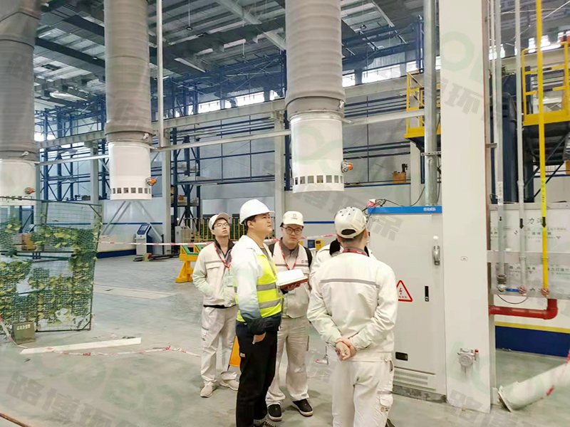 路博環(huán)保整體通風除塵控溫系統(tǒng)竣工